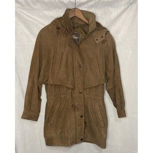 wilsons leather  jacket Brown adventure bound Western +  gloves Insulated